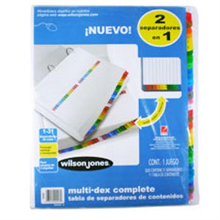 ACCO - SEPARADOR ACCO 447 MULTIDEX BASIC 31 DIVISIONES