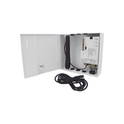 EPCOM POWERLINE - Fuente de Poder / 1 Salida 11-15 Vcc /  5 A / Temporizador Integrado / Con Capacidad de Batería de Respaldo / Requiere Batería / Aplicaciones en sistemas de control de Acceso