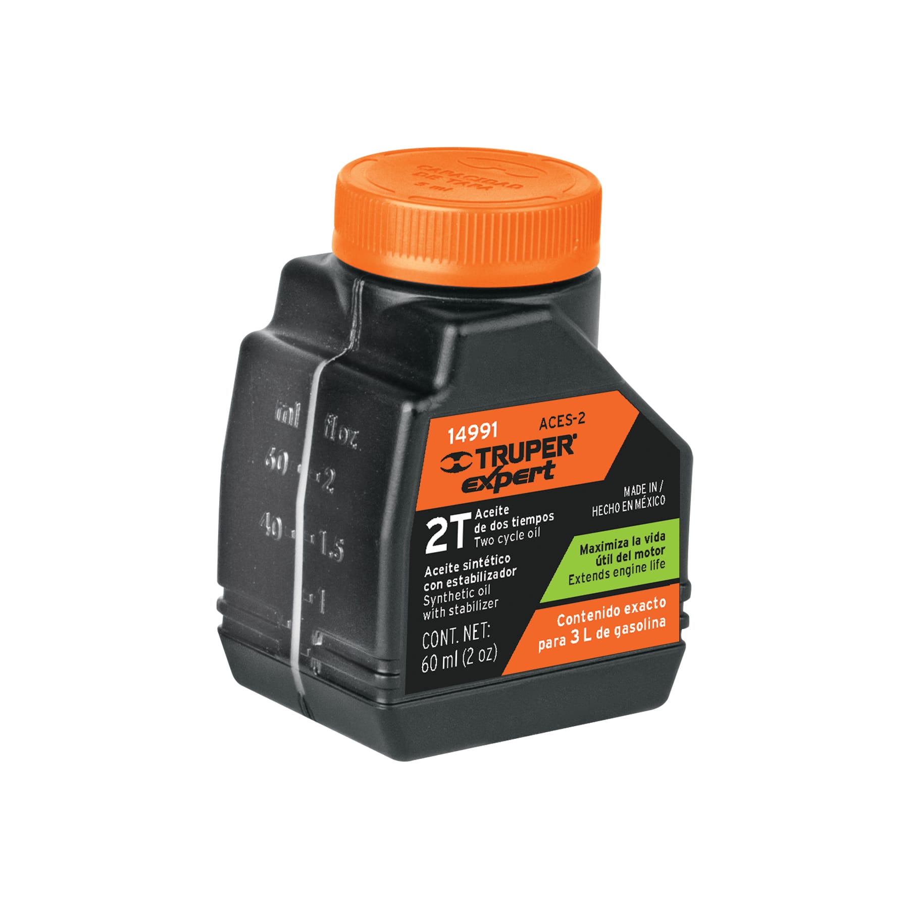Aceite sintetico para motor de 2 tiempos, 60 ml