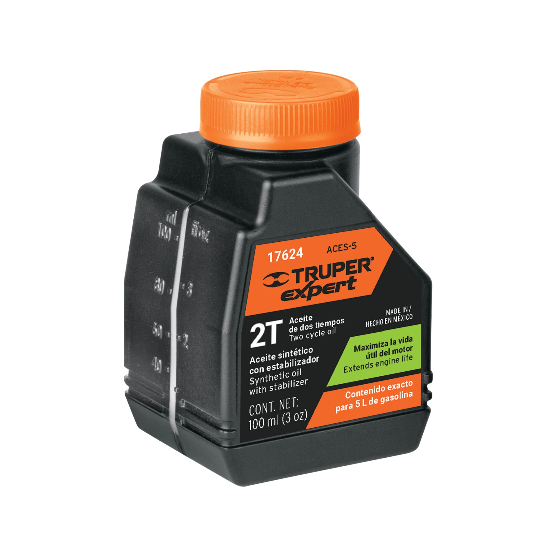 Aceite sintetico para motor de 2 tiempos, 100 ml