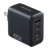 ADATA - Cargador de USB Adata de Pared 65W con 2 Puertos Tipo C y 1 Puerto USB a Enchufe Plegable colo Negro