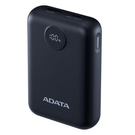 ADATA - Power Bank Adata 10000mAh Digital PC10022 Negro