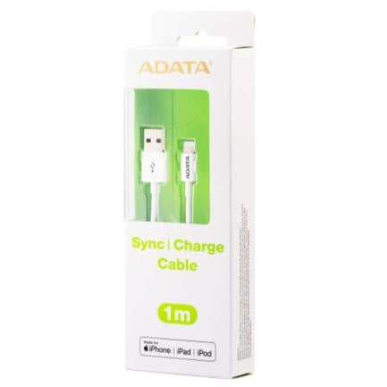 ADATA - Cable Adata Lightning USB-A 2.0 1m Color Blanco
