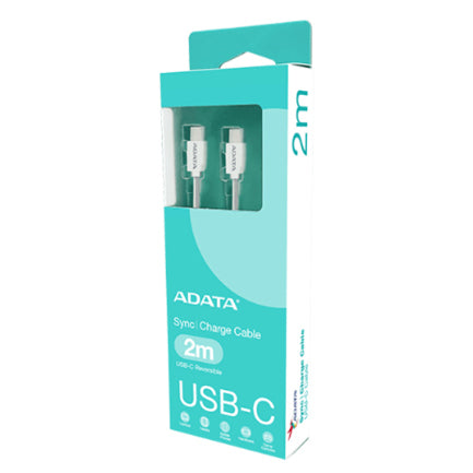 ADATA - Cable USB Adata USB-C A USB-C de 2 metros Color Blanco