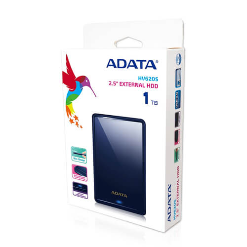 ADATA - Disco Duro Externo Adata 1TB HV620S 2.5" Micro USB-B 3.0 Azul Resistente a Golpes
