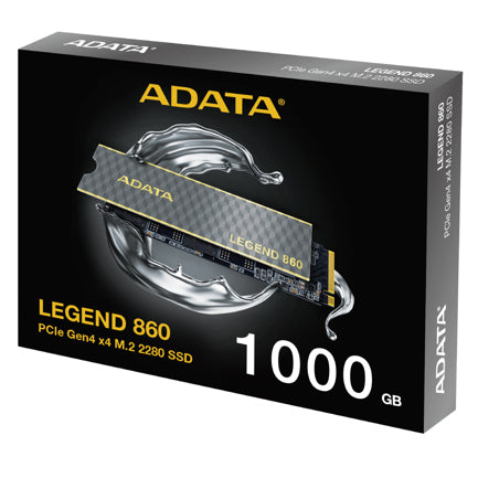 ADATA - Unidad de Estado Sólido SSD Adata Legend 860 1000GB PCIE Gen4 M.2 2280 6000/4000MBS Compatible con PS5 Disipador Al
