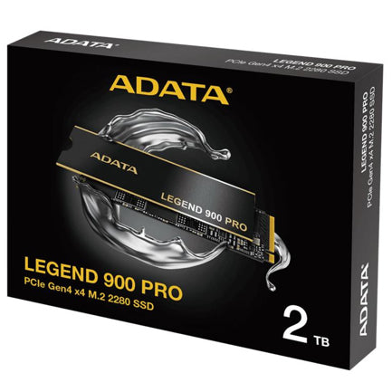 ADATA - Unidad de Estado Solido SSD Adata 2 TB Legend 900 Pro NVMe M.2 6500 MB/s Escritura 7400 MB/s Lectura PCI Expres