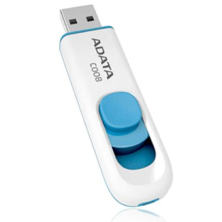 ADATA - Memoria USB Adata C008 32 GB Color Blanca-Azul