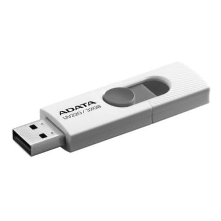 ADATA - Memoria USB Adata UV220 32 GB 2.0 Color Blanco-Gris