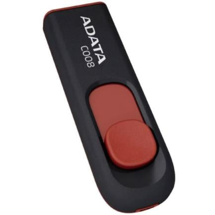 ADATA - Memoria USB Adata C008 64 GB Color Negro-Rojo