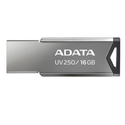 ADATA - Memoria USB Adata 16 GB UV250 Metálica V2.0 Color Negro-Plata