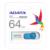 ADATA - Memoria USB Adata C008 64GB 2.0 Color Blanco-Azul
