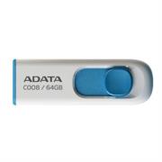 ADATA - Memoria USB Adata C008 64GB 2.0 Color Blanco-Azul
