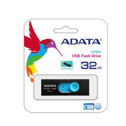 ADATA - Memoria USB Adata UV320 32GB 3.2 Gen1 (3.1 Gen1) Color Negro-Azul