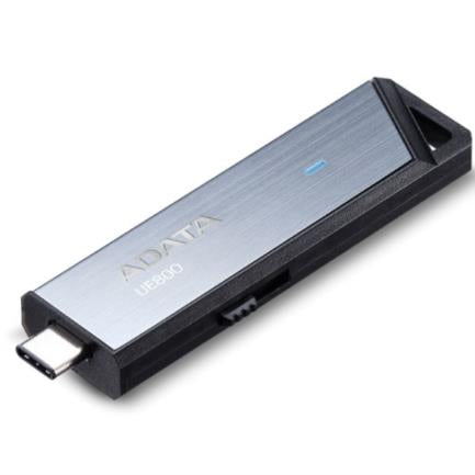 ADATA - Memoria USB Adata 128 GB UE800 Flash Drive Tipo C 3.2 Color Plata Metálica