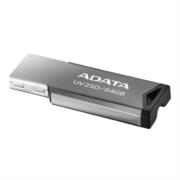ADATA - Memoria USB ADATA 64 GB UV250 Color Plata Metalica 2.0