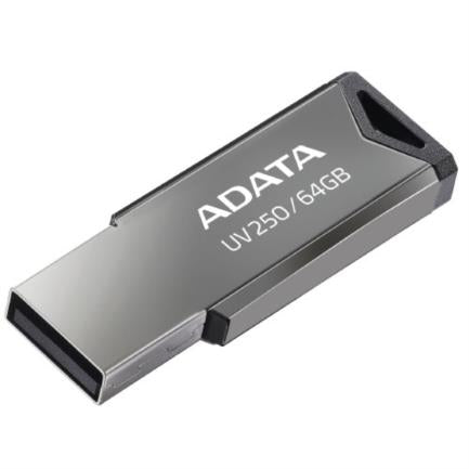 ADATA - Memoria USB ADATA 64 GB UV250 Color Plata Metalica 2.0