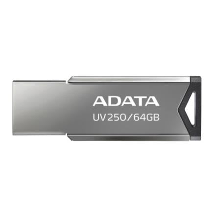 ADATA - Memoria USB ADATA 64 GB UV250 Color Plata Metalica 2.0