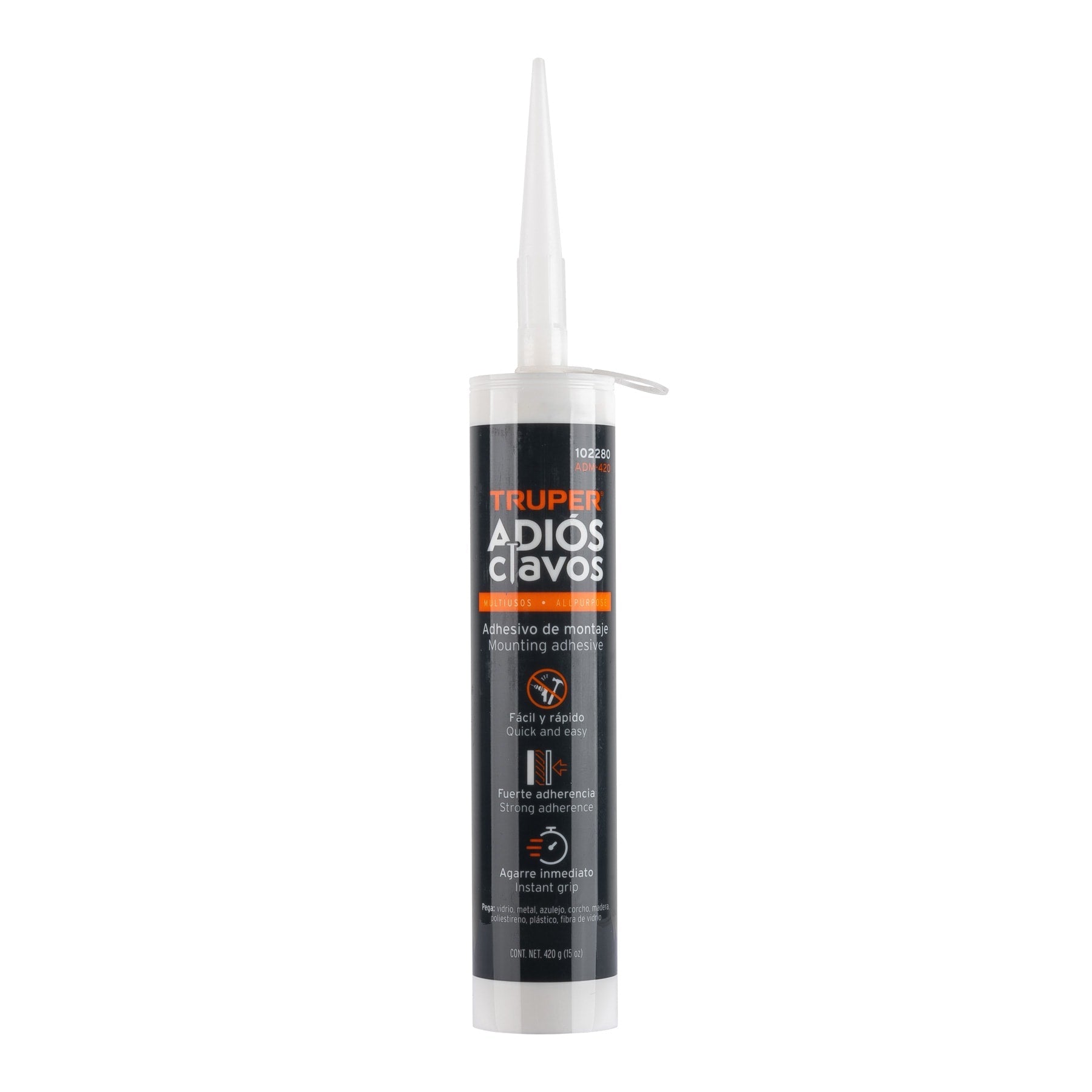 Adhesivo de montaje Adios clavos, 420 g, Truper