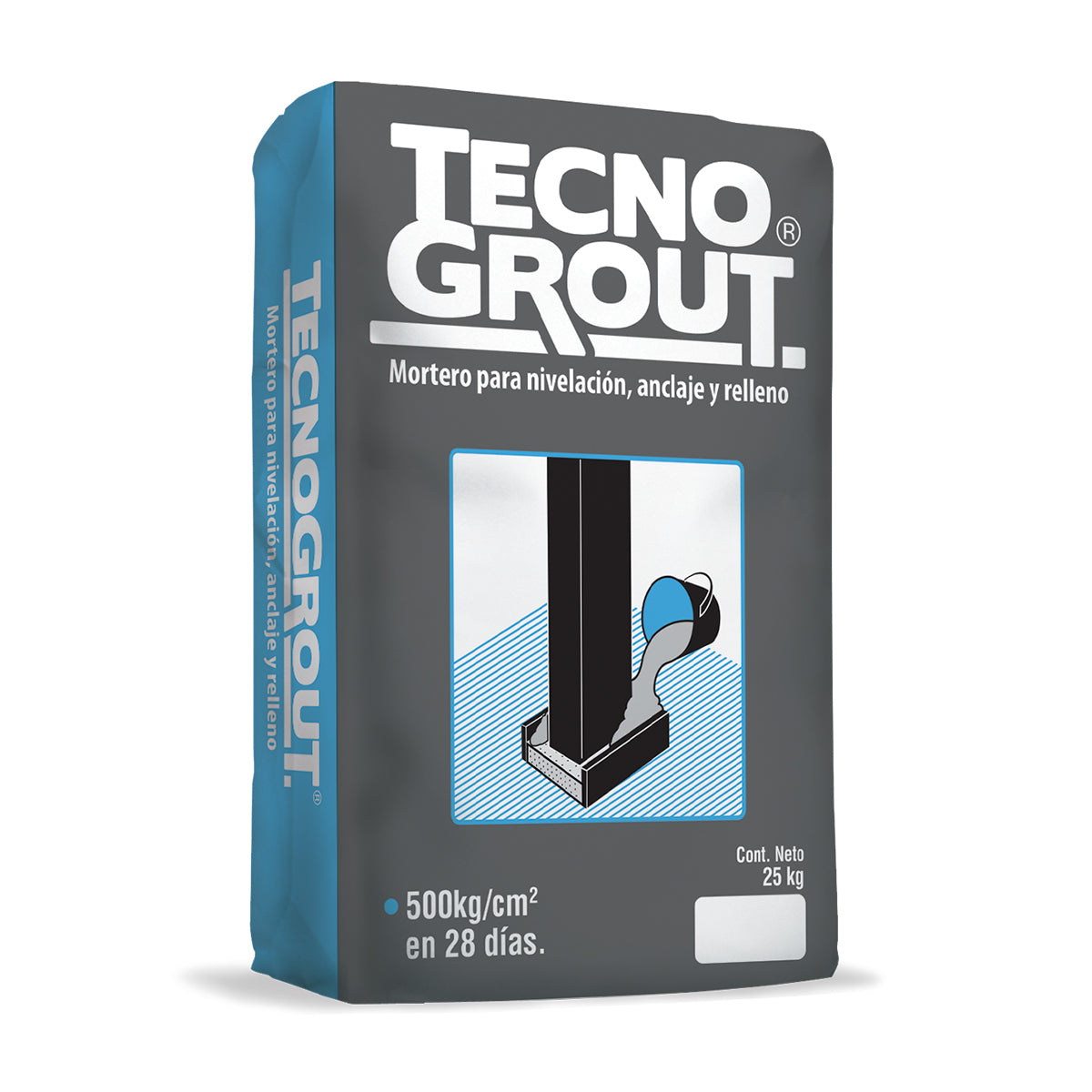 Tecnogrout envasado 25 KG - Construcentro