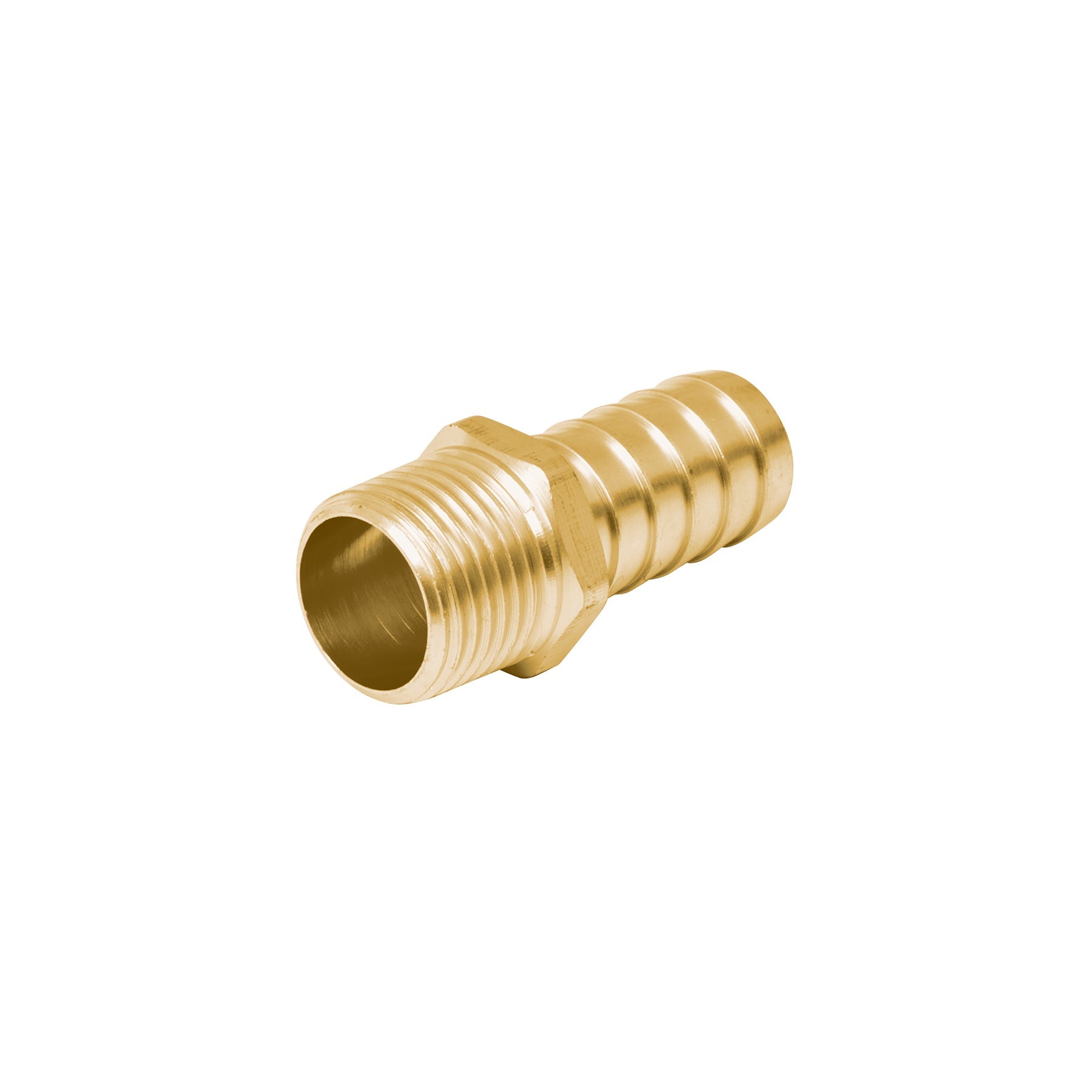 Adaptador macho de laton 1/2' para poliducto, Foset