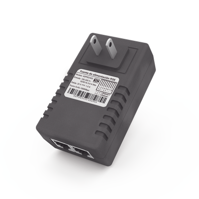 EPCOM POWERLINE - Adaptador de pared / Inyector PoE / 24 Vcc / 1 A / Controlado por chip IC / Protección contra OV, OC, SC, UV/  Fácil de instalar