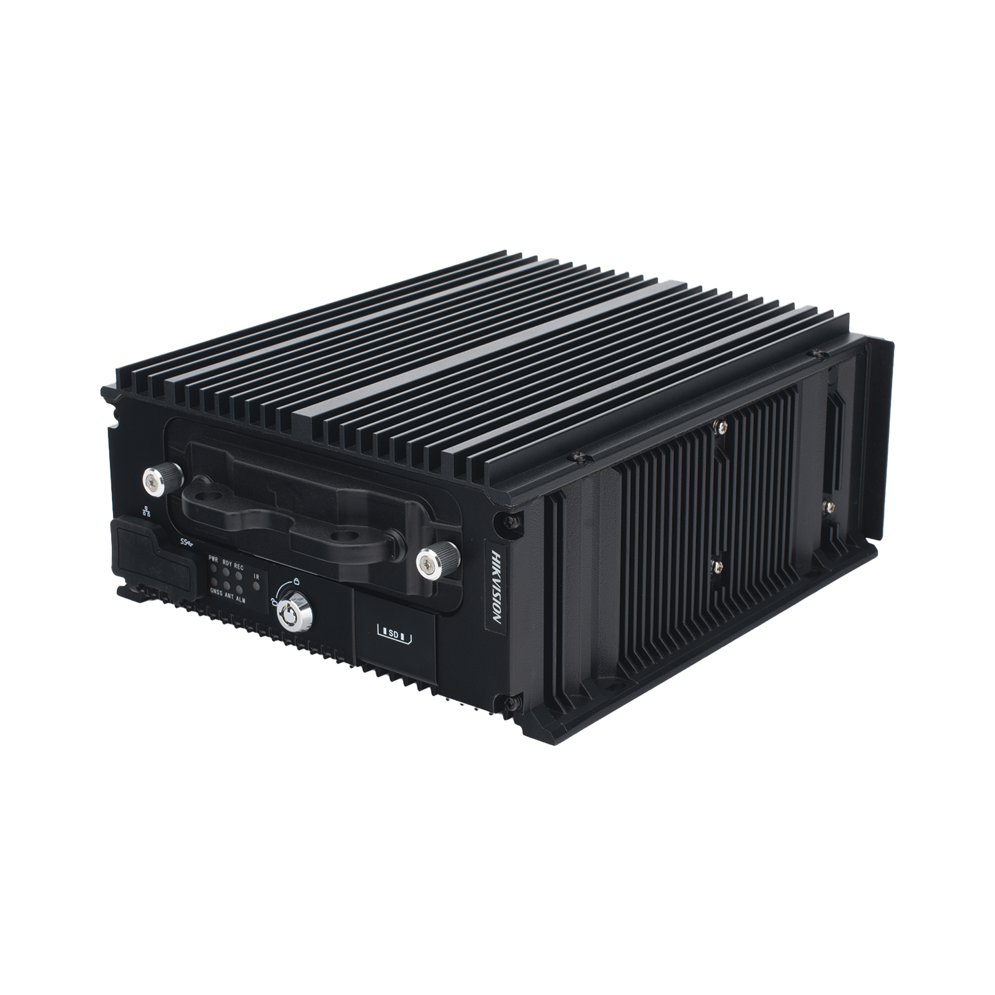 HIKVISION - DVR Hibrido Móvil 1080p / 4 Canales TURBO + 8 Canales IP / Soporta 4G / WiFi / GPS / Sensor G / Soporta 2 Memorias SD / Alarmas I/O / Salida de Video