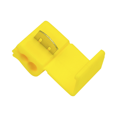 EPCOM POWERLINE - Conector rápido / 12 - 10 AWG / Amarillo / Empalme seguro y rápido sin pelar cables / Paquete de 25 piezas.