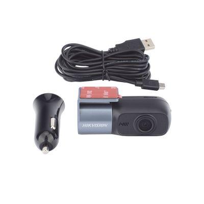 HIKVISION - Cámara Móvil (Dash Cam) para Vehículo 2 Megapixel (1080p) / Micrófono y Bocina Integrado / Wi-Fi / Micro SD / Conector Mini USB / G - Sensor