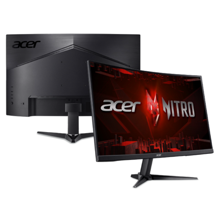ACER - Monitor Acer 27" Gaming Nitro ED271 P3biipx Curvo FHD VA 180Hz AMD FreeSync Premium Bocinas 3 Años de Garantía