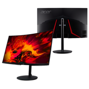ACER - Monitor Acer 31.5" Gaming Nitro XZ320Q X2miiphx Curvo FHD VA 240Hz AMD FreeSync Premium Bocinas 3 Años de Gar