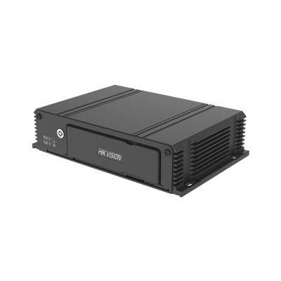 HIKVISION - DVR Móvil 2 Megapixel (1080p) / 4 Canales TURBOHD / Tecnología IA Integrada / Soporta 4G / GPS / Sensor G / Soporta 2 Memorias SD (512 GB Total) / Alarmas I/O