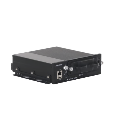 HIKVISION - DVR Móvil 1080p (2 Megapixel) / 4 Canales TURBO / Sensor G / Compatible IA / Soporta 2 HDD / Alarmas I/O / Salida de Video / Incluye 1 SSD de 1 TB