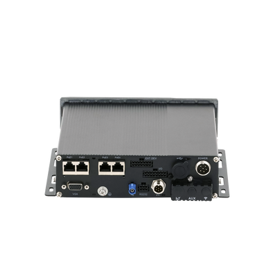 HIKVISION - NVR Móvil de 4 Canales de 2 Megapixel / 4 PoE + 4 vía Switch Extendible / 2 Bahías de Disco Duro / Incluye Modulo GPS / conector RJ45