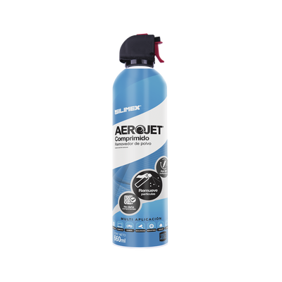 SILIMEX - Removedor de polvo y residuos (aire comprimido) con aplicación 360º para limpieza de equipos electrónicos, válvula anti-estallamiento, 660 ml