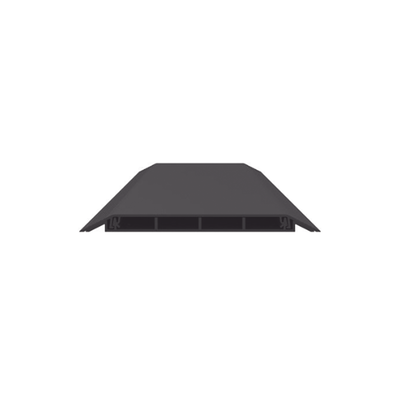 PANDUIT - Canaleta de Piso de 4 Vías, Material PVC Rígido, 6 ft de largo, 176 mm de Ancho, Color Negro