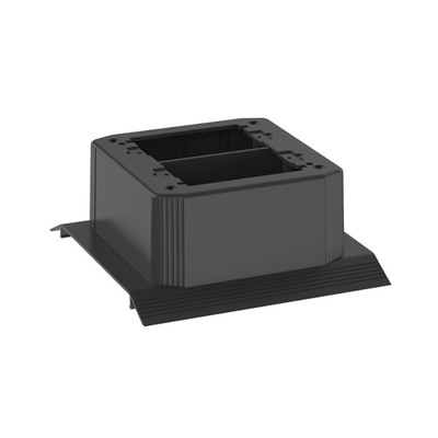 PANDUIT - Caja de Conexión Doble, Para Uso con Canaleta de Piso AFR4BCBL6, Material PVC Rígido, Color Negro