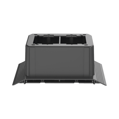 PANDUIT - Caja de Conexión Doble, Para Uso con Canaleta de Piso AFR4BCBL6, Material PVC Rígido, Color Negro