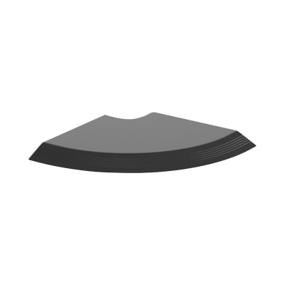 PANDUIT - Conexión en Ángulo Recto "L", Para Canaleta de Piso AFR4BCBL6, Material PVC Rígido, Color Negro