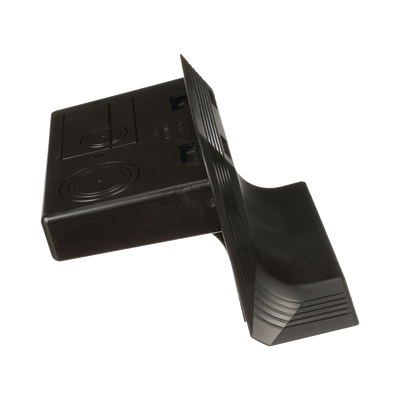 PANDUIT - Accesorio de Conexión a Pared, Para Uso con Canaleta de Piso AFR4BCBL6, Material PVC Rígido, Color Negro