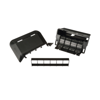 PANDUIT - Accesorio de Conexión a Pared, Para Uso con Canaleta de Piso AFR4BCBL6, Material PVC Rígido, Color Negro