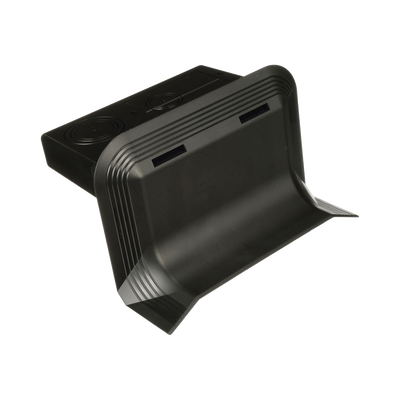 PANDUIT - Accesorio de Conexión a Pared, Para Uso con Canaleta de Piso AFR4BCBL6, Material PVC Rígido, Color Negro
