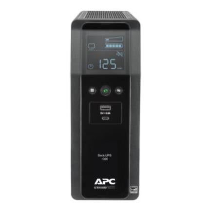 APC - Back UPS APC 1350VA/810W 120V 10 tomas de salida 2 puertos USB de carga AVR interfaz LCD LAM