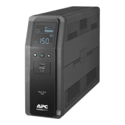 APC - Back UPS APC PRO BR 1500VA 10 Outlets 2 USB Charging Ports AVR LCD interface LAM