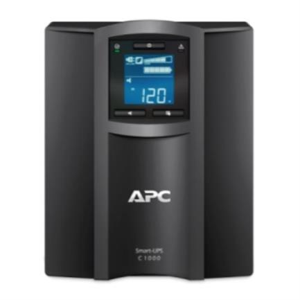 APC - UPS APC 1000VA/600W Pantalla LCD 120V Conexión Inteligente Torre de Onda Sinusoidal Pura 8 Contactos Color Negro
