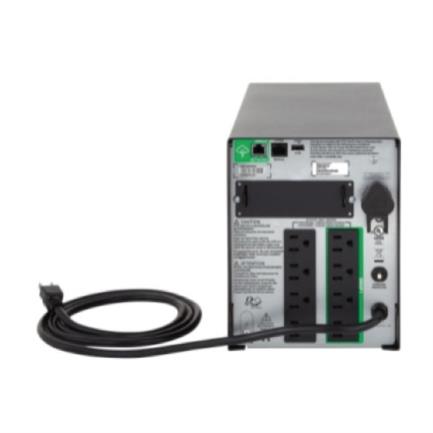 APC - UPS APC 1000VA/700WA Pantalla LCD 120V Conexión Inteligente Torre de Onda Sinusoidal Pura 8 Contactos Color Negro