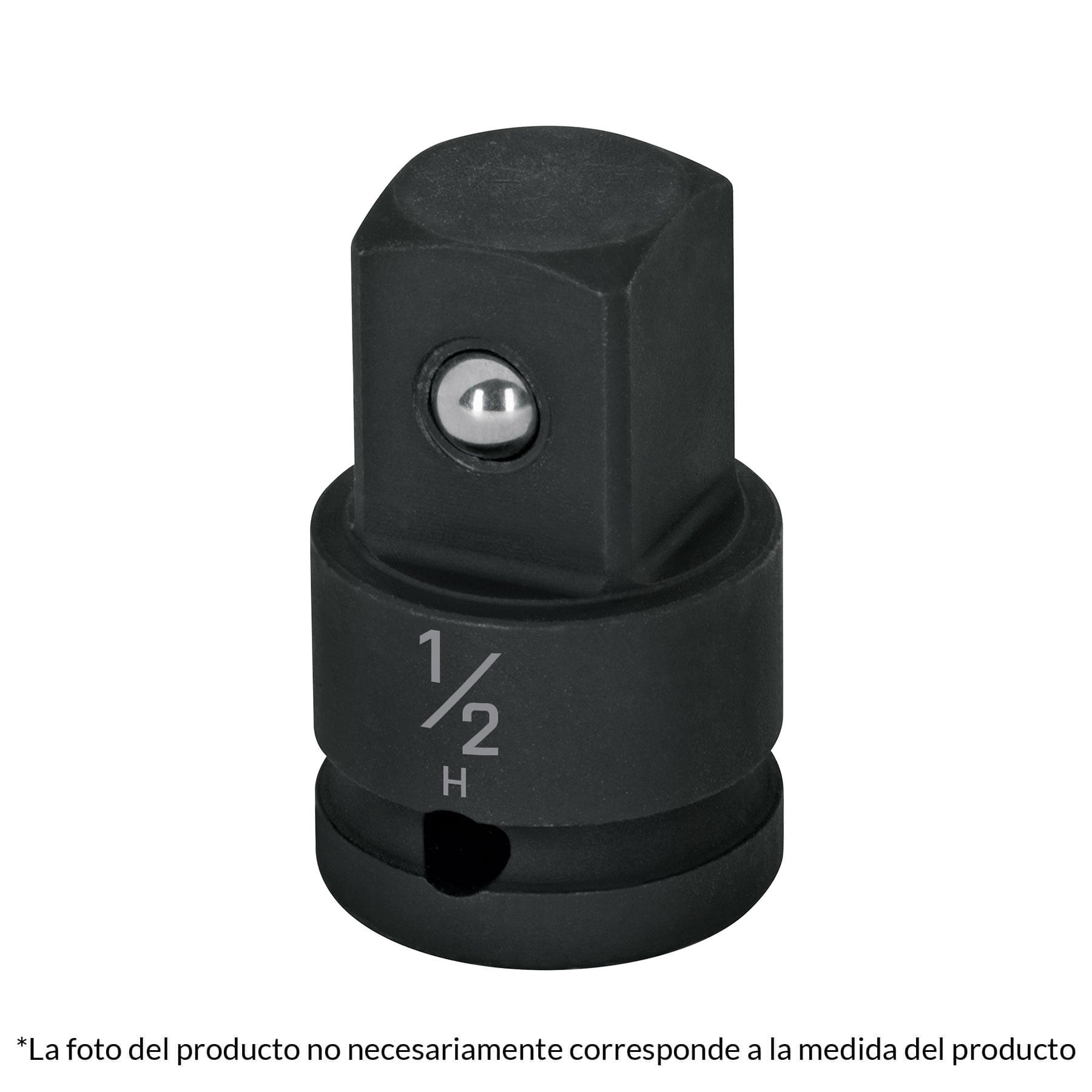 Adaptador de impacto 1/2' (H) x 3/8' (M), Truper
