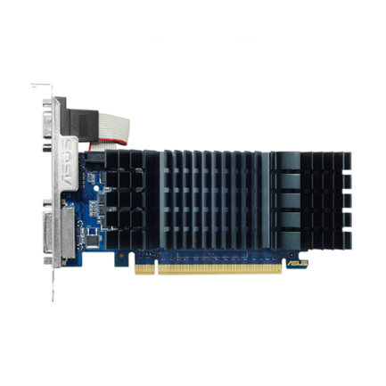 ASUS - Tarjeta Video Asus Silent GeForce GT730 2GB Low Profile GDDR5 PCIe 2.0 1xHDMI 1xDVI-D 1xDP