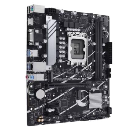 ASUS - Tarjeta Madre Asus PRIME B760M-K D4 2xDDR4 64GB 5333Mhz PCIe 4.0 M.2 1xHDMI 1xVGA S 1700 13th Gen mATX