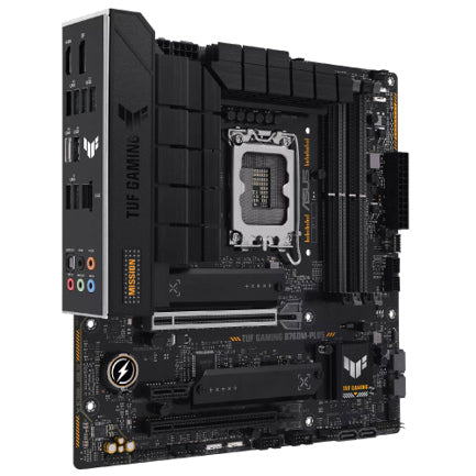 ASUS - Tarjeta Madre Asus TUF Gaming B760M-PLUS WIFI II 4xDDR5 192GB 7800Mhz PCIe 5.0 M.2 HDMI DP S 1700 13th 14th mATX Wi-Fi6E